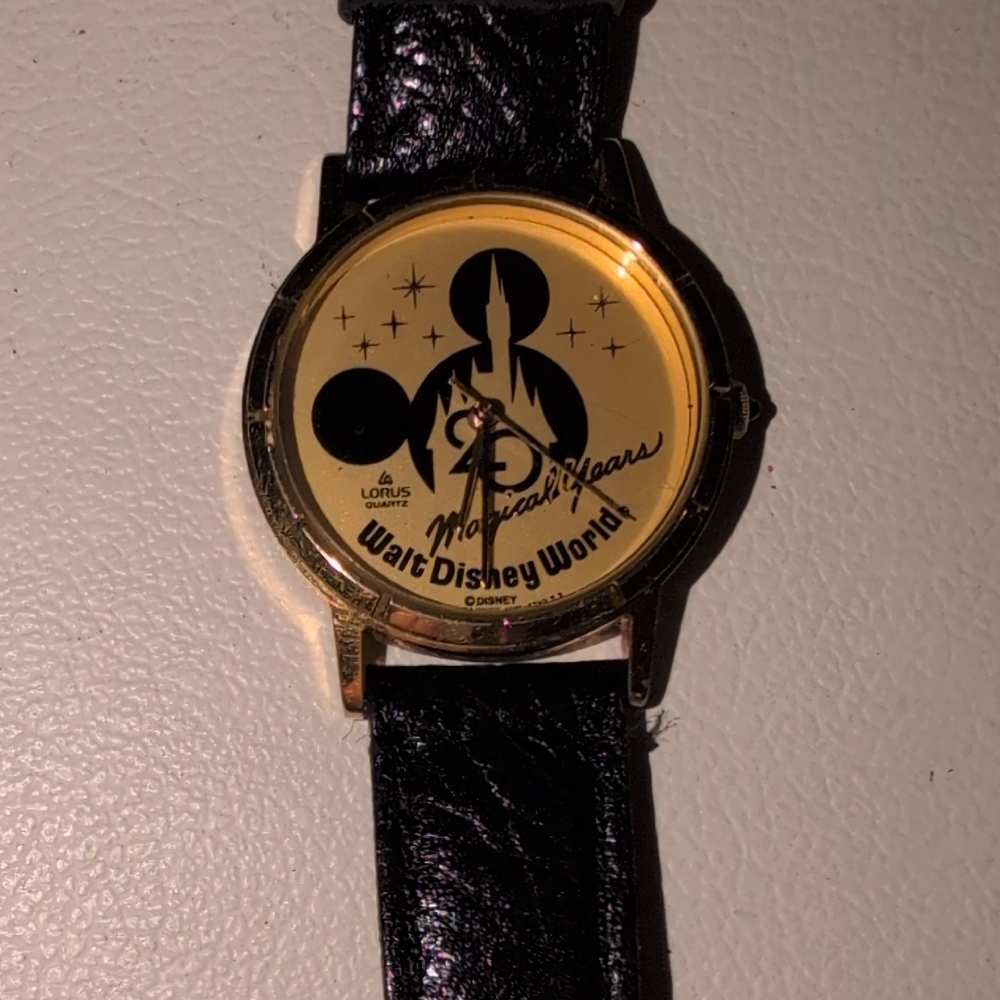 Disney Gold and Black Women's Watch